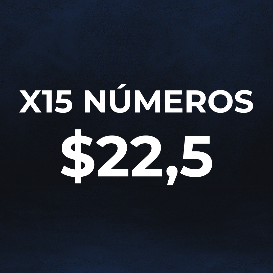 Paquete x15 tickets