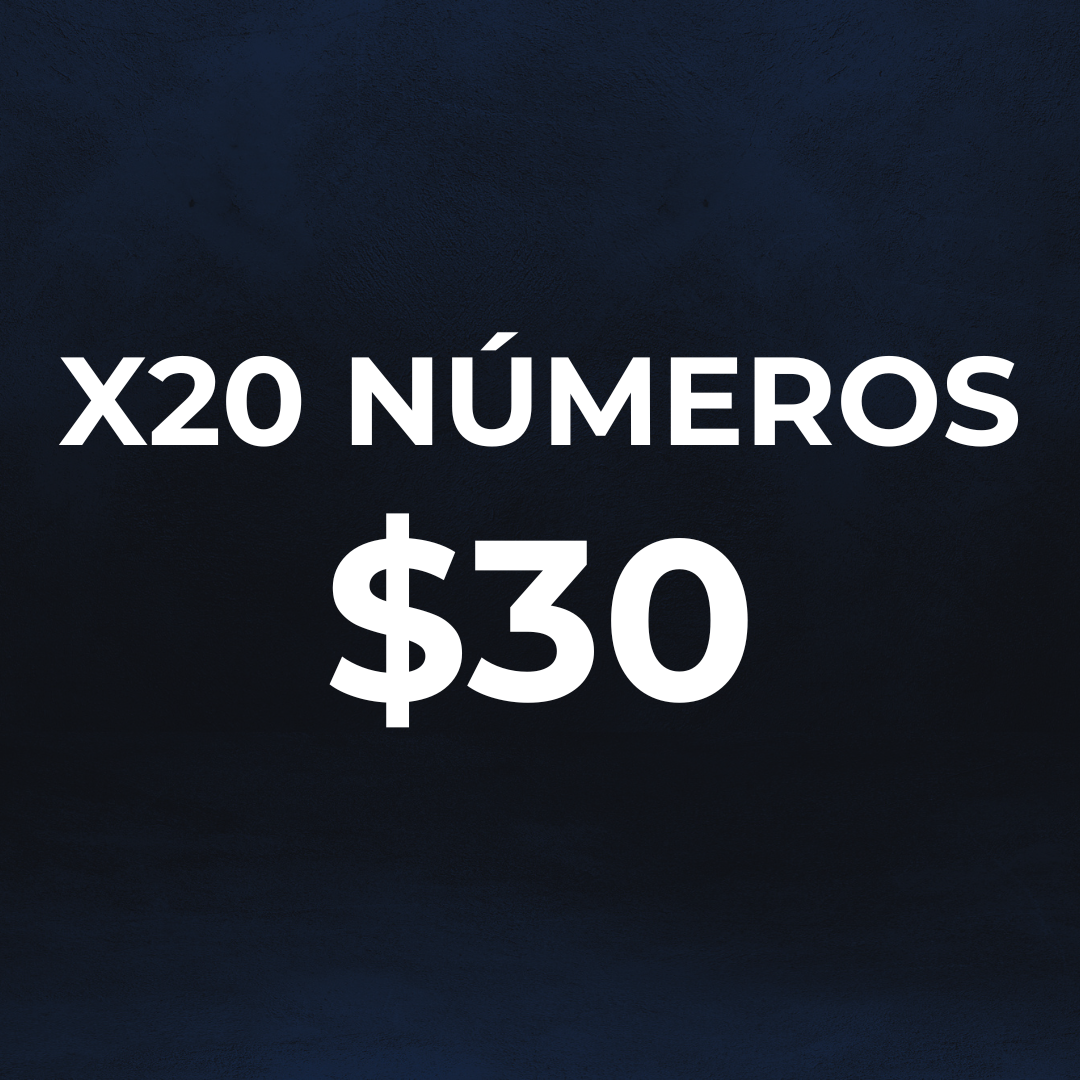 Paquete x20 tickets