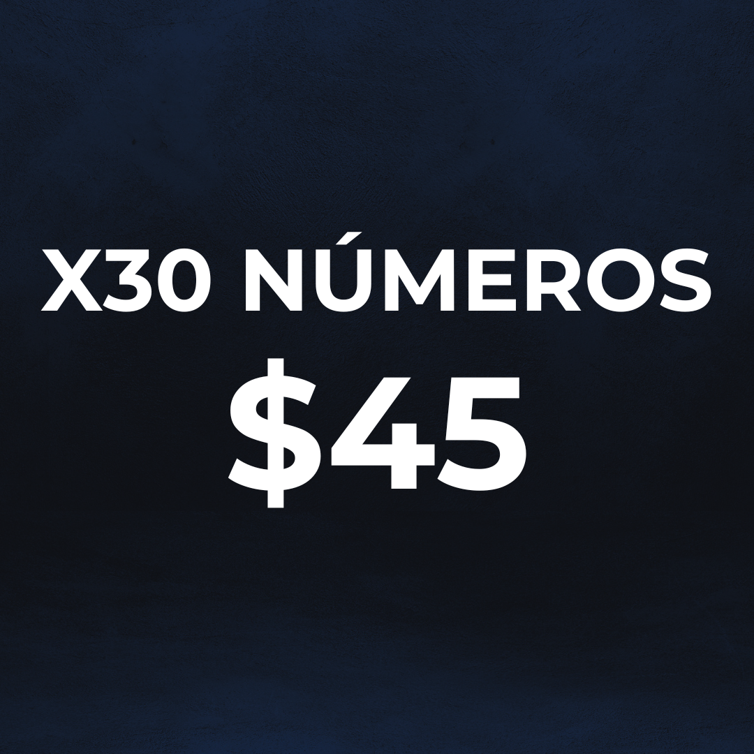 Paquete x30 tickets