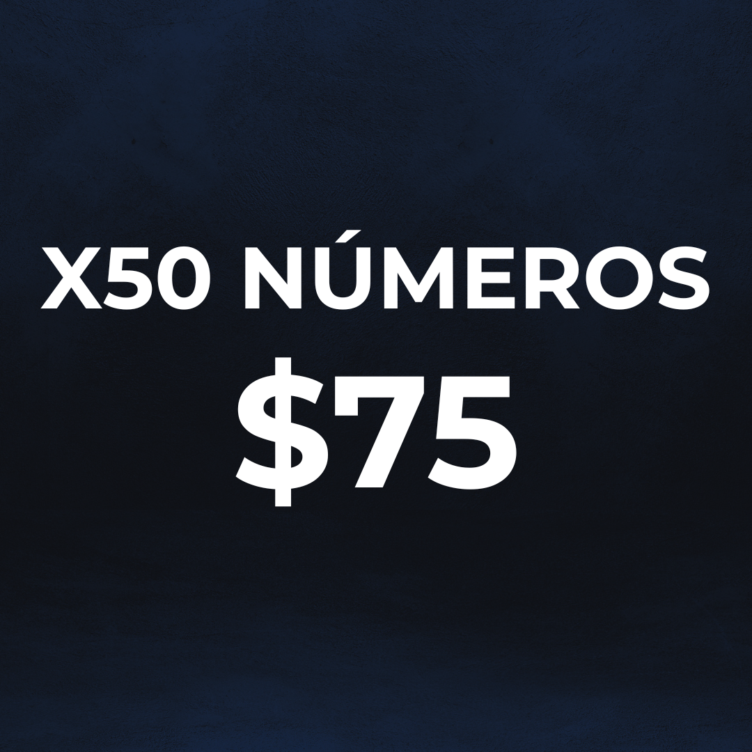 Paquete x50 tickets