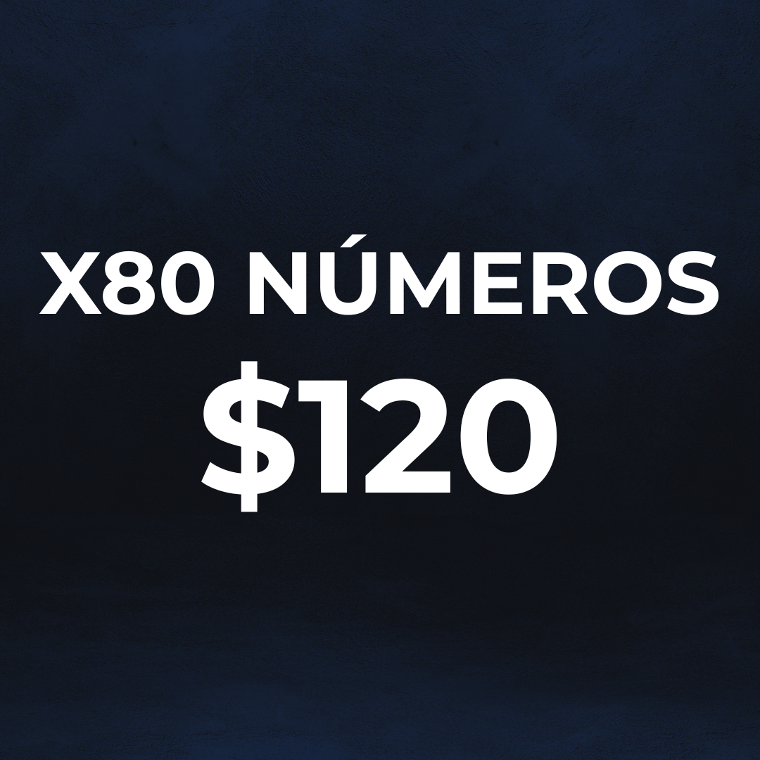 Paquete x80 tickets