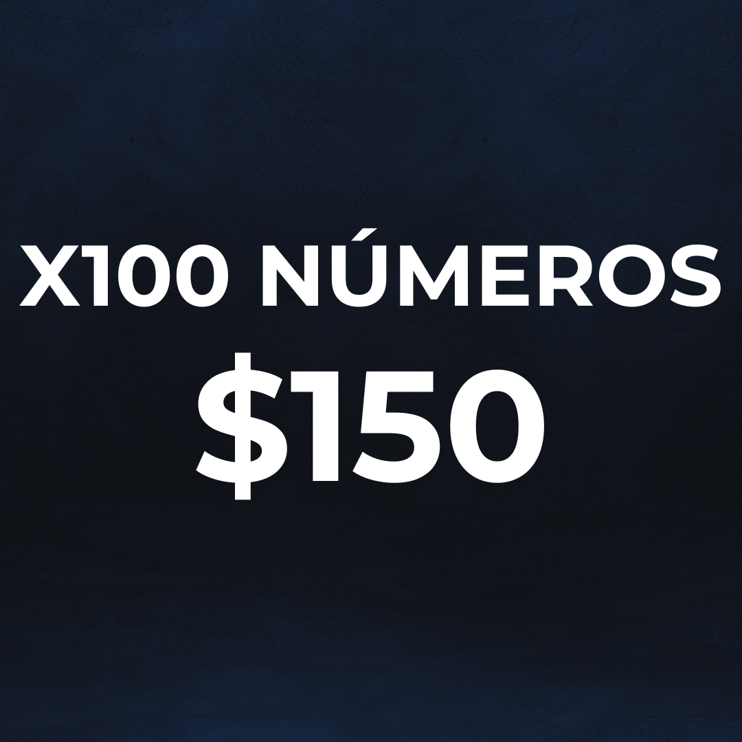 Paquete x100 tickets